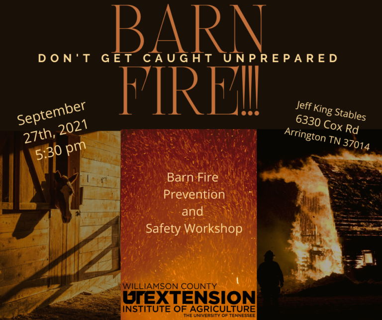 Barn Fire Safety and Prevention Workshop